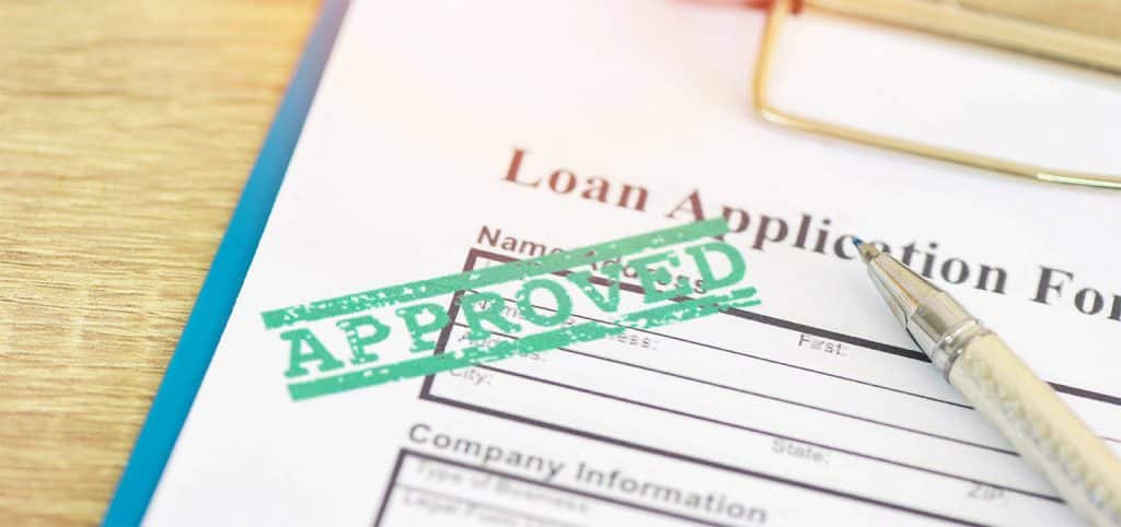SBA loan application approved