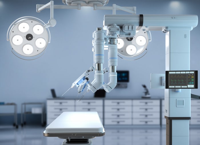 Robotic assisted surgery operating room