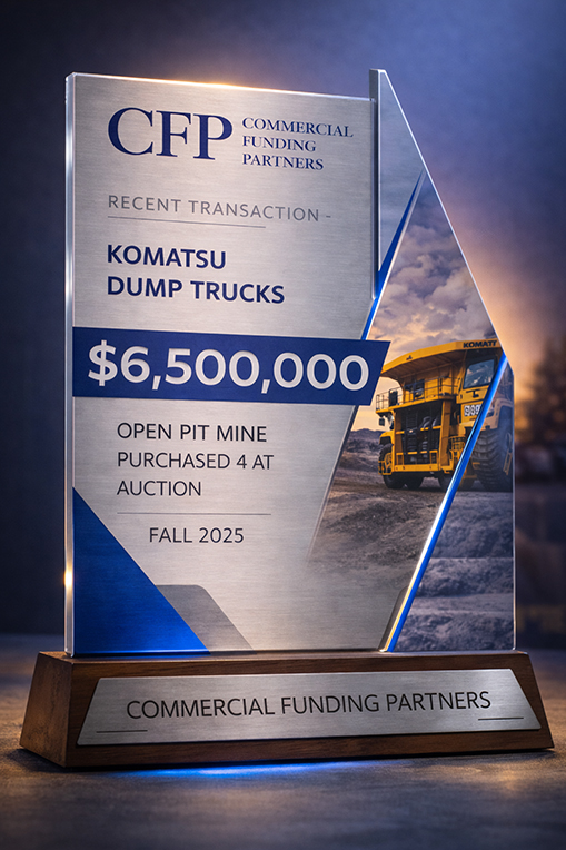 Case Study - $6.5 Million Komatsu Dump Truck Financing