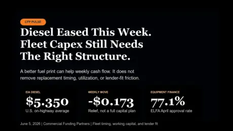 CFP Pulse chart — diesel fleet capex financing (2026-06-05)