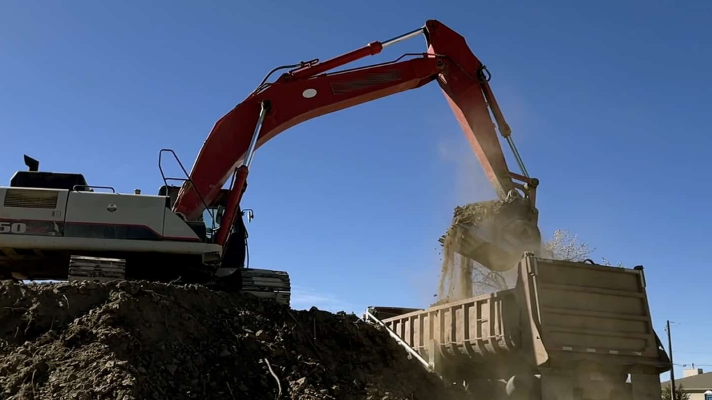 Construction equipment fleet used as a photo-style archive image for a CFP rental fleet tax-lease case study.