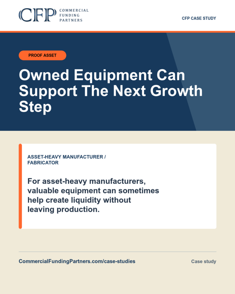 Manufacturer Uses Robotic Welding Equipment Sale-Leaseback To Create Liquidity