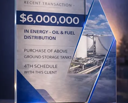Case Study: $6,000,000 Operating Lease for Above-Ground Storage Tanks