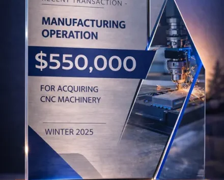 $550,000 CNC Machinery Financing - Trophy